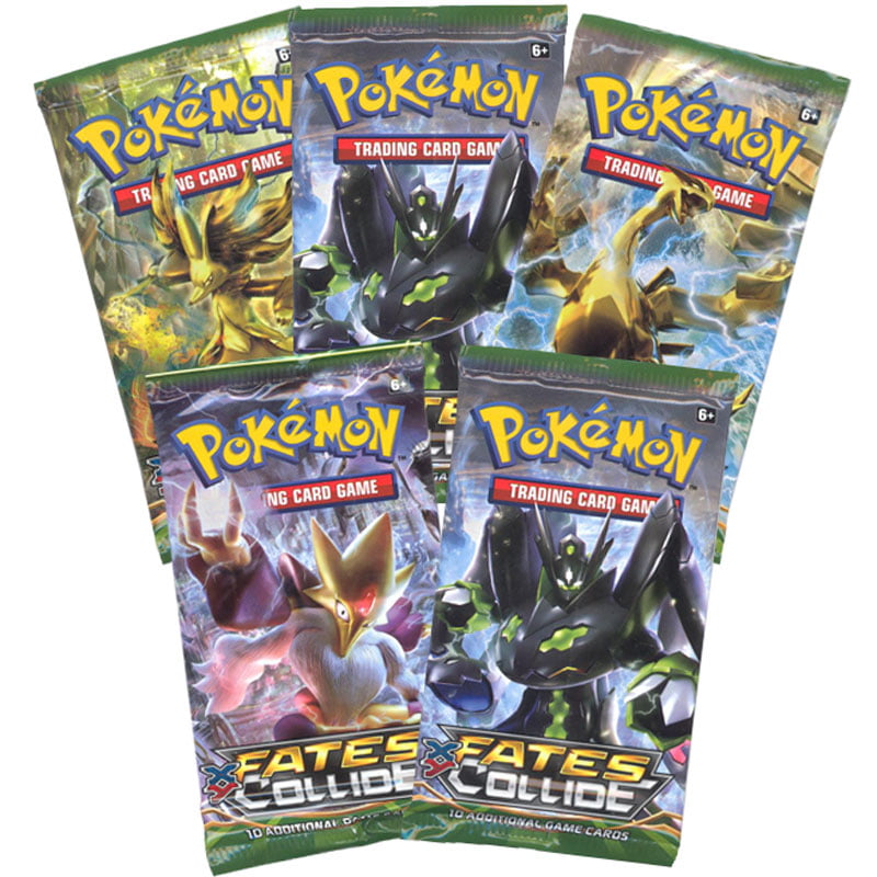 Pokemon XY Fates Collide Sleeved Booster 4 Packs Factory Sealed All artworks 