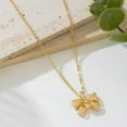 thumbnail image 4 of Bow Necklace for Women Gold Necklace Gold Bow Pendant Necklace Dainty Jewelry for Her, 4 of 12