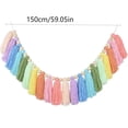 thumbnail image 2 of Orangide Boho Tassel Garland 59 Inch with Wooden Beads and Macrame Fringe, Colorful Yarn Bunting for Nursery, Bedroom, and Party Decor, Perfect for Boho Wall Hanging and Baby Shower, 2 of 7