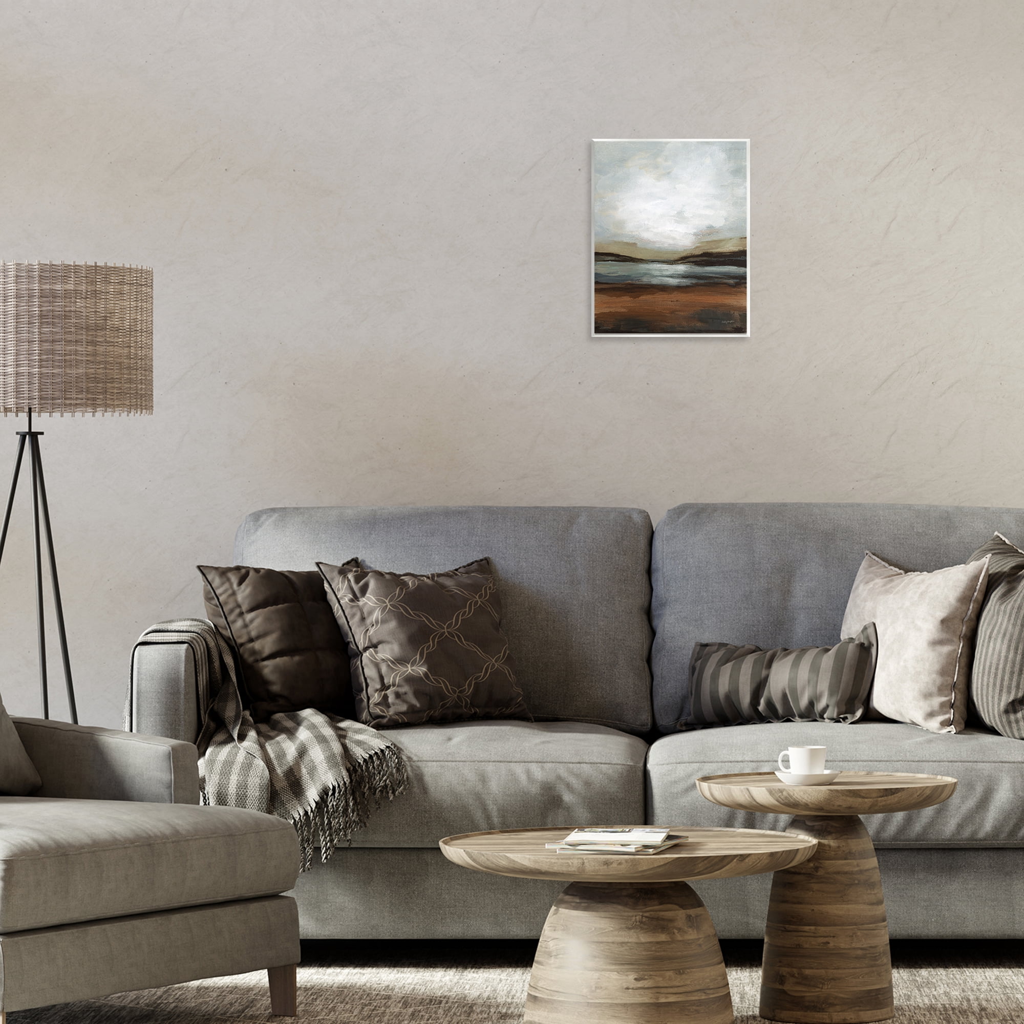 Stupell Industries Copper Creek Landscape Abstract Painting Unframed Art Print Wall Art, 11 x 14