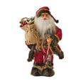 thumbnail image 1 of Muñeco de Papá Noel de pie Figura de Papá Noel Suministros para fiestas Detalles vívidos Muñeca navideña 30 centímetros, 1 of 9