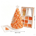 thumbnail image 4 of Dreamy Beaded Christmas Tree DIY Kit, Enjoyable Screen-Free Activity for Adults and Kids to Build Elegant Seasonal Home Accents (Orange), 4 of 4