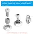 thumbnail image 4 of SHIYOU-adaptateurs de Fil Manchon Réducteur Écrou, 10 Pcs M10*1.5 Mâle à M8*1.25 Femelle Insert de Réparation Écrou Réducteur Conversion Attache en Acier Inoxydable 12mm, 4 of 4