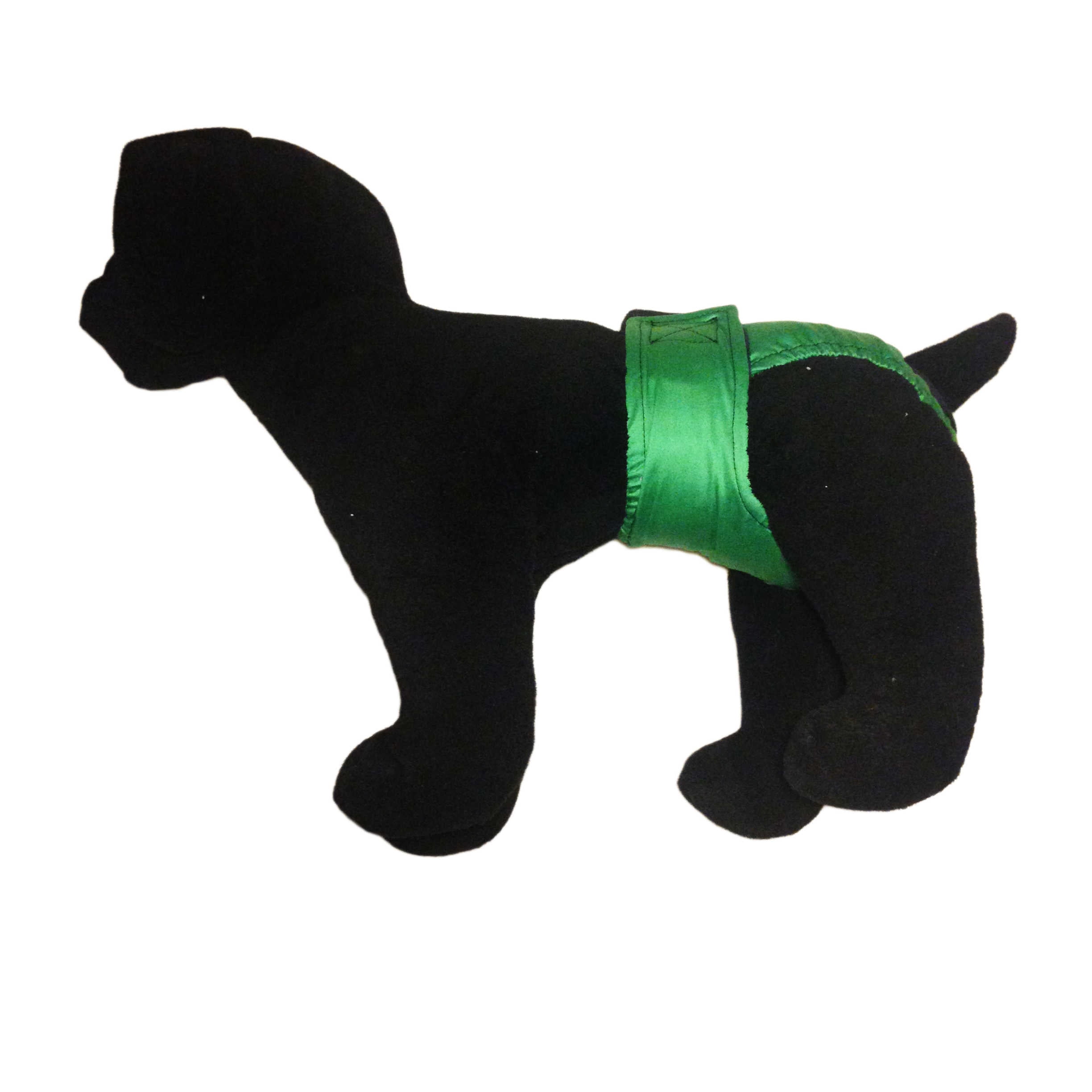 Barkertime Solid Green Washable Dog Diaper - Made in USA