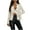 Beige, variant on Women Fashion Sequin Jacket Glitter Sparkle Stand Collar Open Front Solid Casual Long Sleeve Blazer Coat Gold L(L)