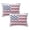 2PC, variant on Bow Flag Decorative Pillow, 250th Anniversary Embroidered Nautical Knot American Flag Bow Pillow, Red White Blue USA Patriotic Lumbar Throw Pillow for Couch, Living Room&Bedroom (19"x14")