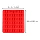 thumbnail image 4 of Molde de silicona con forma de oso para chocolate, 53 cavidades, para hacer gomitas, gelatina, galletas, cubitos de hielo (rojo, con gotero), 4 of 5