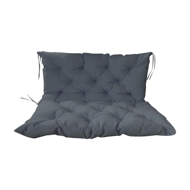 Toystoory Cojín para asiento de mecedora, Color sólido, a la moda, impermeable, a prueba de sol, para sofá, tumbona, cojines Decoración del hogar Gris 150x100x10cm
