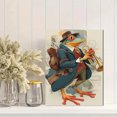 thumbnail image 2 of Frog Musician Trumpet Canvas Wall Art 15.75x11.81 Inches, 2 of 8
