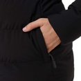 thumbnail image 7 of 32 Degrees Womens Wide Channel Hooded Puffer Jacket Black XL, 7 of 7