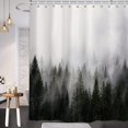 thumbnail image 1 of Cortina de baño Fantasy Fog Magic Winter Tree para baño, tela de poliéster impermeable, 1,8 x 1,8 m, 1 of 3