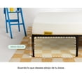 thumbnail image 4 of Base de cama queen Nooz de metal estable y moderna, 4 of 6