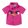 thumbnail image 3 of Amidoa Crewneck Boys Short Sleeve Graphic T-Shirts Summer Casual Cute&nbsp; Tee for Kids Hot Pink,2 Years, 3 of 8