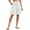 White, variant on biudgviw Women's Bermuda Shorts Drawstring Knee Length Athletic Shorts Casual Elastic Waist Summer Shorts for Travel Beach with Pockets