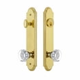 thumbnail image 3 of Grandeur Arc Tall Plate Single Cylinder One Piece Knobset with Chambord Knob, 3 of 6
