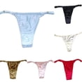 thumbnail image 3 of Sexy Women Silk Satin Briefs Panties G-string Thongs Soft Lingerie Underwear, 3 of 6
