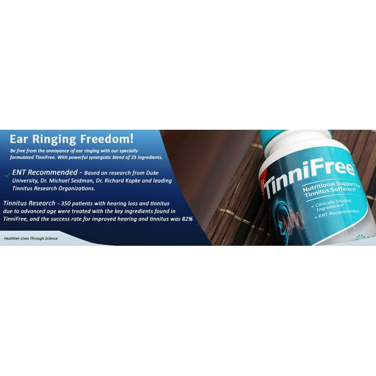Vita Sciences TinniFree Tinnitus Relief Medication Pills, Garlic Meds for  Ear Ringing, 60 Count