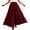 Red, variant on Women's Culottes Linen Wide Leg Pants Elastic Waist Casual Palazzo Trousers Women Linen Pants Color Red Size M