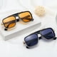 thumbnail image 2 of Gafas de sol de aviador cuadradas para mujer y hombre, gafas de sol de aviador retro, 2 of 5