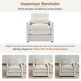 thumbnail image 5 of Leumius 31.9" Cozy Upholstered Armchair Oversized Comfy Cloud Sofa Double Cushion Single Sofa Plush Cushion Armchair for Living Room, Bedroom Beige, 5 of 9