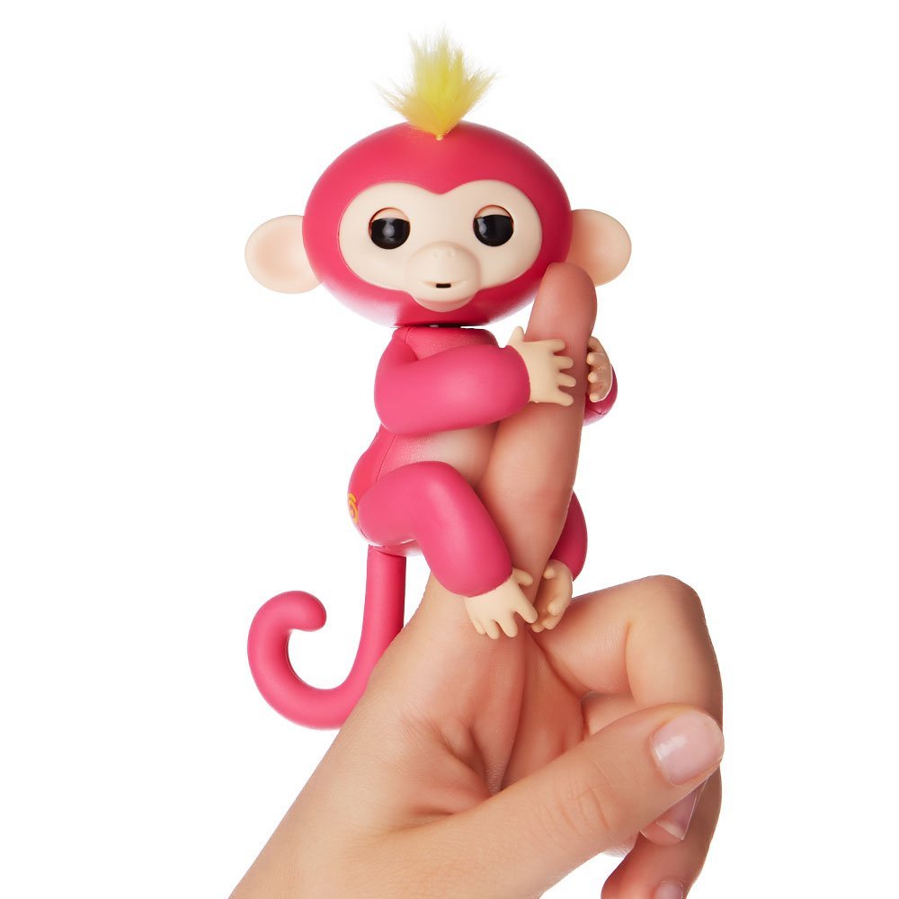Fingerlings - Interactive Baby Monkey - Bella (Pink with Yellow Hair) By WowWee - image 3 of 4