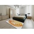 thumbnail image 5 of Ahgly Company Machine Washable Indoor Square Transitional Vanilla Gold Area Rugs, 5' Square, 5 of 7