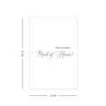 thumbnail image 5 of Koyal Wholesale Will You Be My Bridesmaid Proposal Cards with Envelopes, Set of 16 Minimal Black 4 x 6-inch, 5 of 5