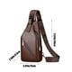 thumbnail image 3 of Nueva bandolera para hombre y mujer, mochila de hombro, bolso de pecho, mochila cruzada colorida con orificio para auriculares, bolso de pecho de moda para senderismo, camping, viajes al aire libre, p, 3 of 6