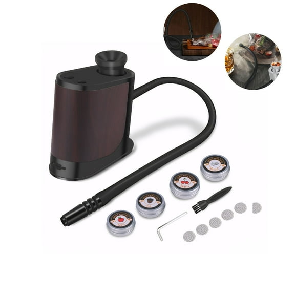 Eurhowing Handheld Smoke Infuser, Electric Smoker Gun Food Smoker for Kitchen & Bartending, Wireless Rechargeable Smoke Injector for Meat, Cocktails, Cheese, Black