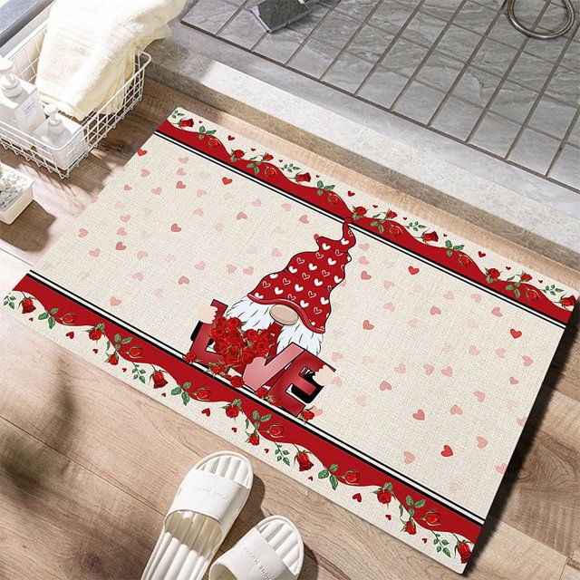 Alfombra para el día de San Valentín, alfombra roja para sala de estar, alfombra festiva para vacaciones, alfombra para regalo, alfombra para boda
