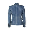 thumbnail image 4 of Sakmal Blazer Jean Jackets Women Blue Denim Fall Coats Long Sleeve Trendy Cropped Jacket for Women, 4 of 4