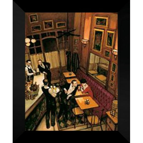 Juarez Machado FRAMED Art Print 20x24 "Bistro"