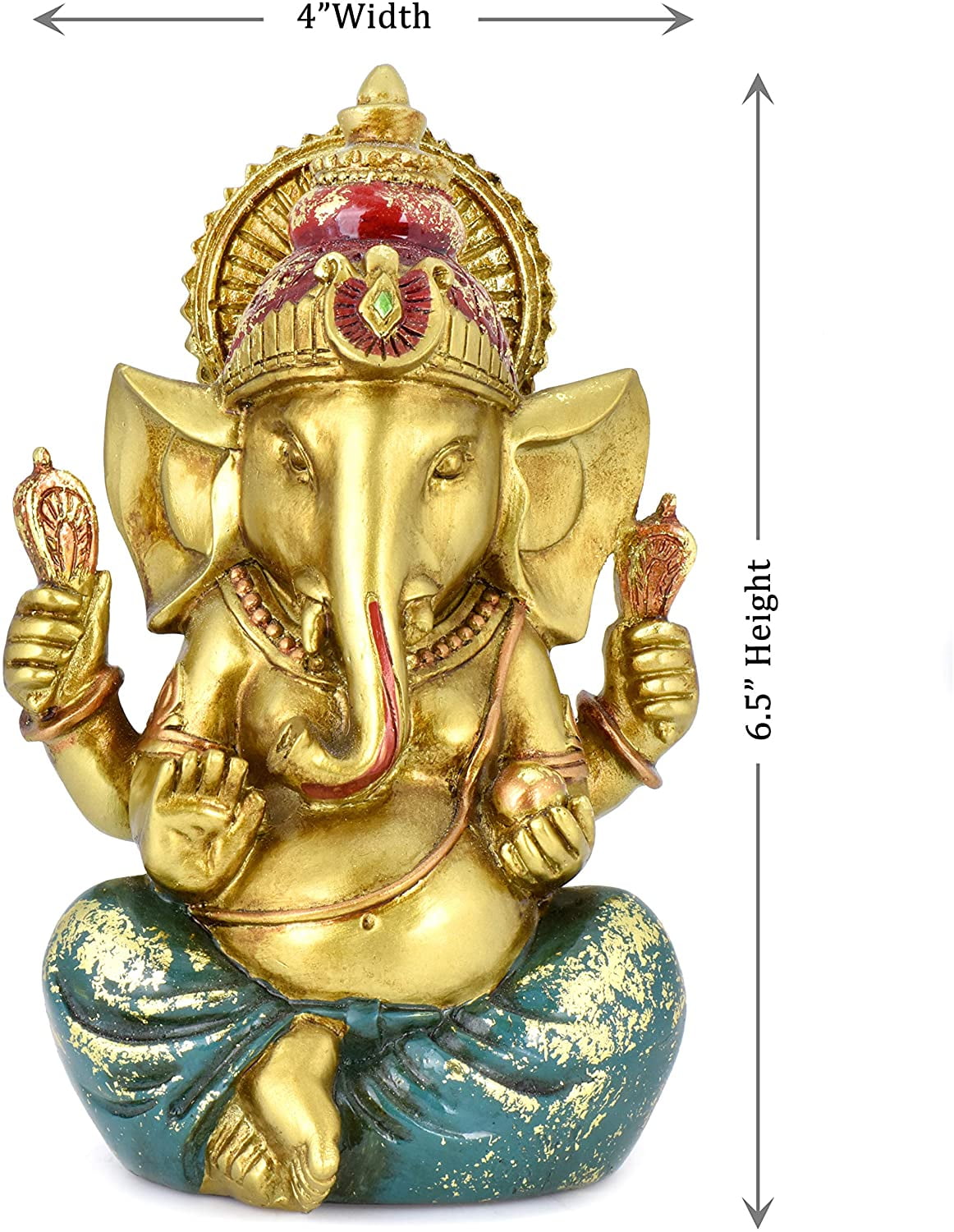 Ganesh Statue Amethyst Lord Ganesha Mini Elephant Statue Car Office Table 