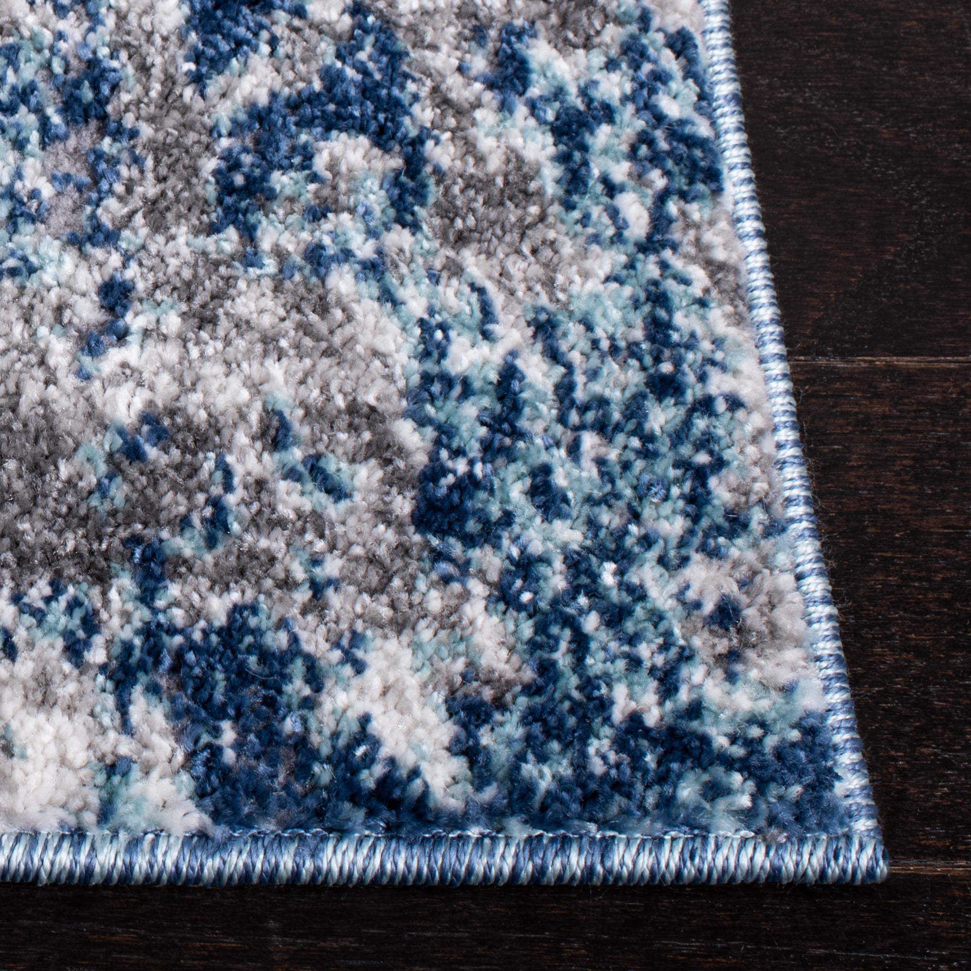 SAFAVIEH Aston Calanthia Abstract Area Rug, Navy/Gray, 8' x 10'