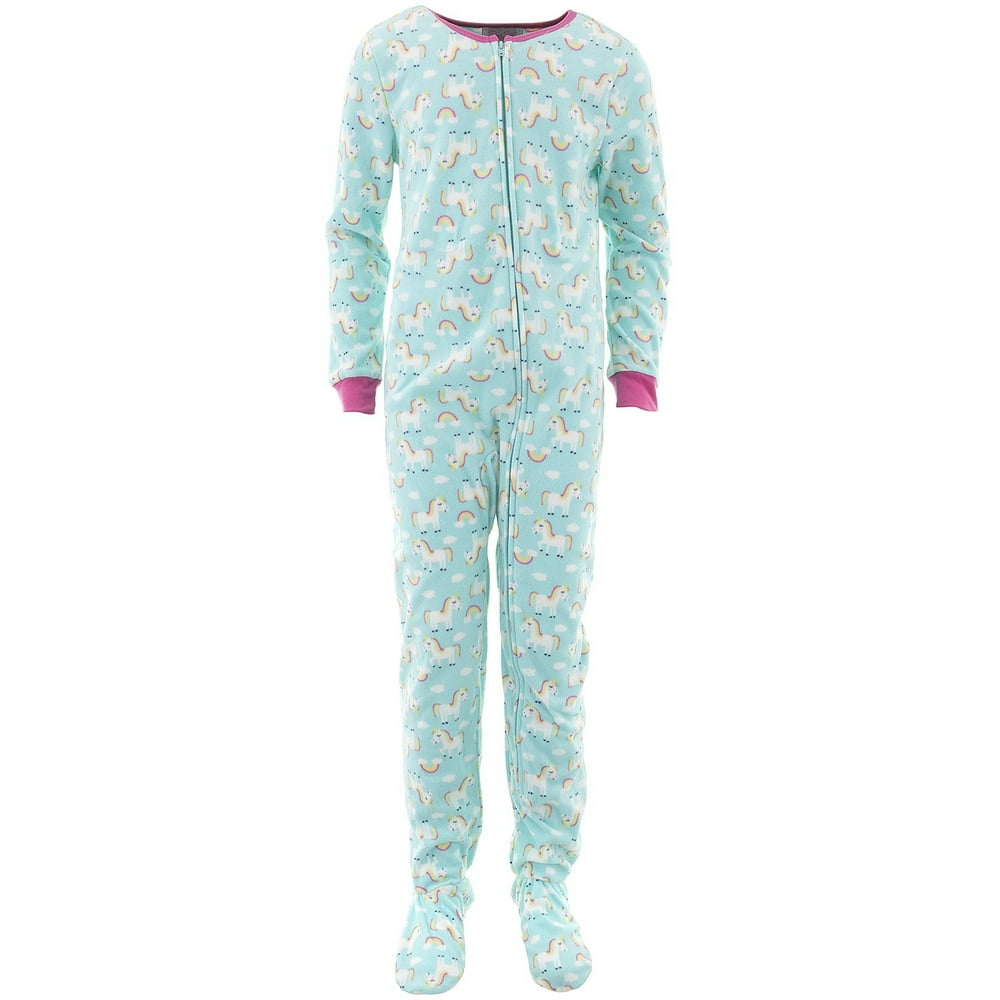 Rene Rofe Girl - Rene Rofe Girls Rainbow Unicorns Blue Footed Pajamas M ...