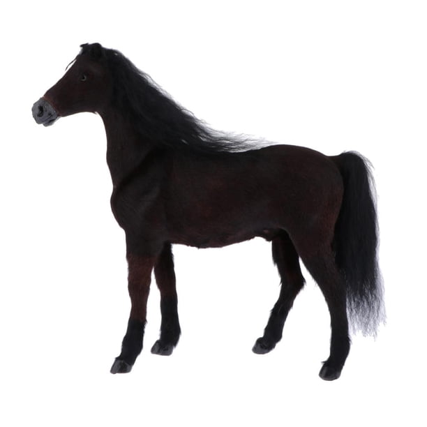 Figura de animal de guerra de peluche a escala 1:6, juguete decorativo marrón