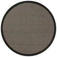 thumbnail image 2 of SAFAVIEH Beach House Grosvenor Bordered Indoor/Outdoor Area Rug, Black/Ivory, 6'7" x 6'7" Round, 2 of 9