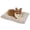 Oyster, variant on Best Friends by Sheri Comfy Crate Dog Bed Washable, Mushroom, Large/X-Large