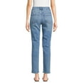 thumbnail image 3 of Time and Tru Women’s Mid Rise Straight Leg Jeans, 30" and 28" Inseams, Sizes 0-22, 3 of 6