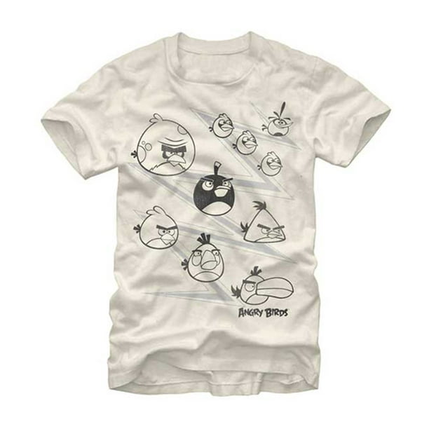 Lægge sammen Anerkendelse øge Angry Birds Men's Outlines T-shirt X-Large Cream - Walmart.com