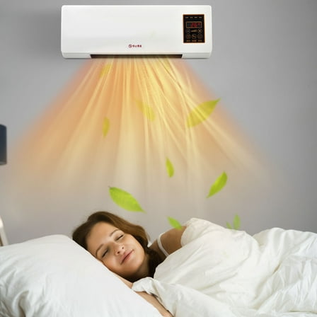 FYHALE 8,000 BTU Window Air Conditioner, Fan & Heater, 250 Sq. Ft., Remote Control, Easy-to-Use, High Efficiency AC Compact, Quiet, White