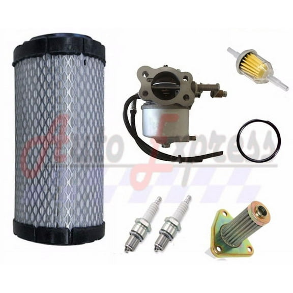 EZGO TXT ST350 Gas Golf Cart Tune Up Kit 96-up Carburetor Filters Spark Plug