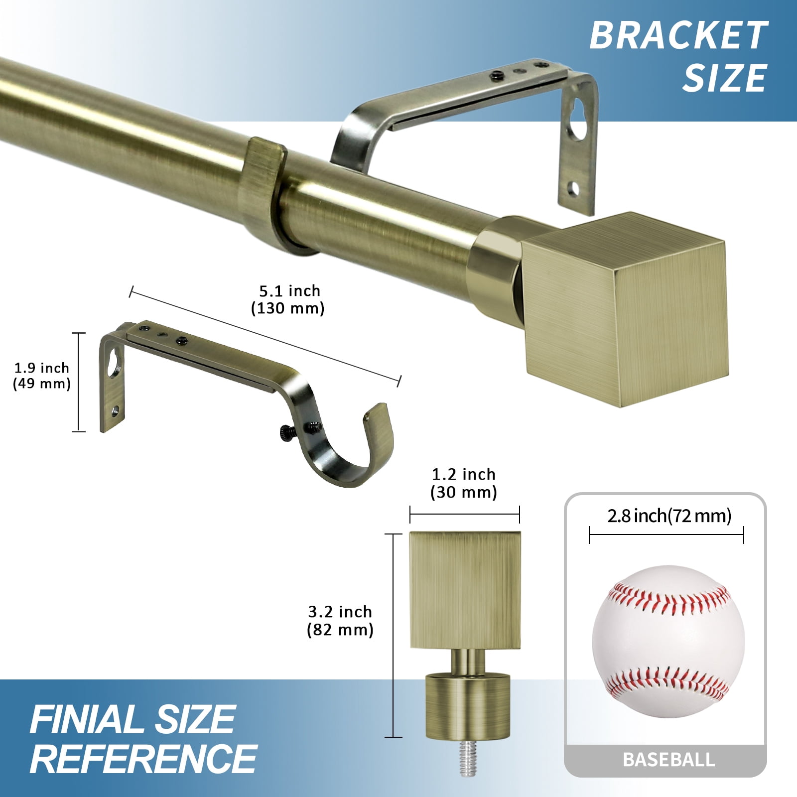 Urbanest Wright Single Curtain Rod Set