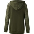 thumbnail image 6 of gakvov Long Sleeve Shirts For Women Plus Size Hoodie Splicing Pockets Hooded Sweatshirts Coat Tops Business Casual Loose Lace Blouse Shirts Fall Lace Pull Over Sweatershirt, 6 of 6