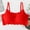 Red, variant on SMihono Bralettes for Women Adjustable Straps Bralette Padded Seamless Workout Bralette Comfort Cami Tank Everyday Basic Bra Beige L