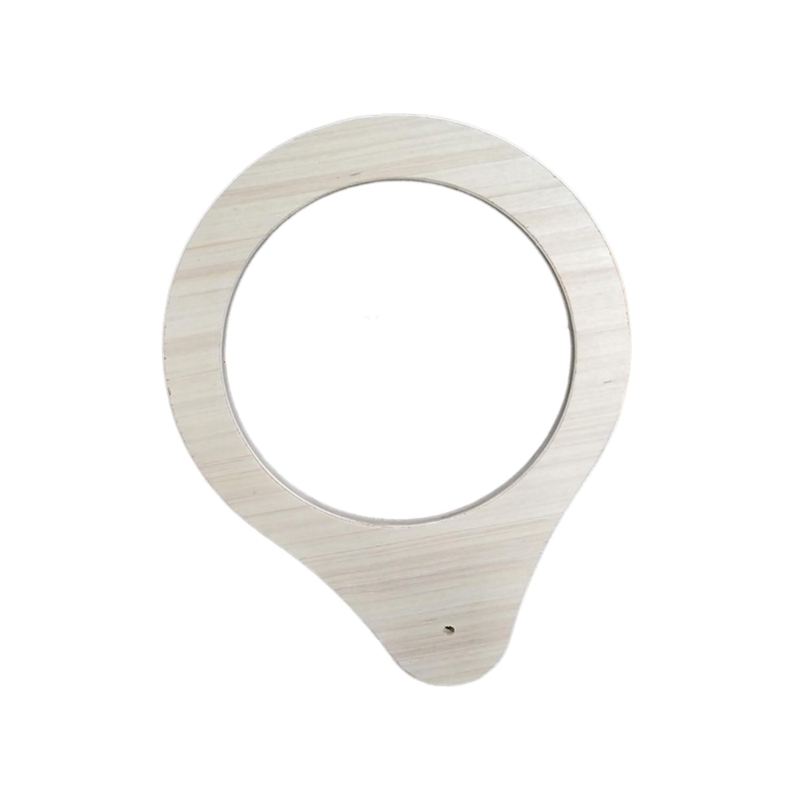 Tooyful Wooden Space Clear Capsule Holder Cat Climbing Frame Accessories DIY Replacement Hammock Practical Window Perch 14inch Portable Wooden Frame