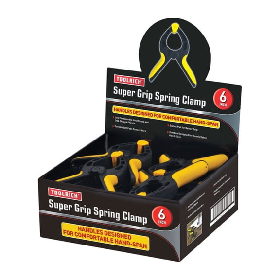 Toolrich Super Grip Clamp 12 Piece 6 " Pad Pack of 12