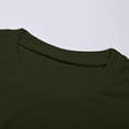 thumbnail image 4 of Short Sets for Women Ribbed Knit Loose Fit Short Sleeve Crewneck T Shirt and Wide Leg Shorts 2 Piece Matching Set, 4 of 4