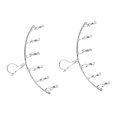 thumbnail image 3 of RENACLIPY Arc Style Stainless Steel Laundry Drying Rack, Set of 2 Hanging Clothes Racks for Indoor & Outdoor Use, 3 of 6