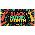 thumbnail image 3 of Black History Month Celebration Banner Backdrop for Party Event Decoration African  Display Background with Hands and Map Design Photography Props, 3 of 7